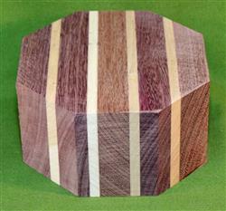 Bowl #441 - Purpleheart & Maple Segmented Bowl Blank ~ 5 1/2" x 2 3/4" ~ $24.99